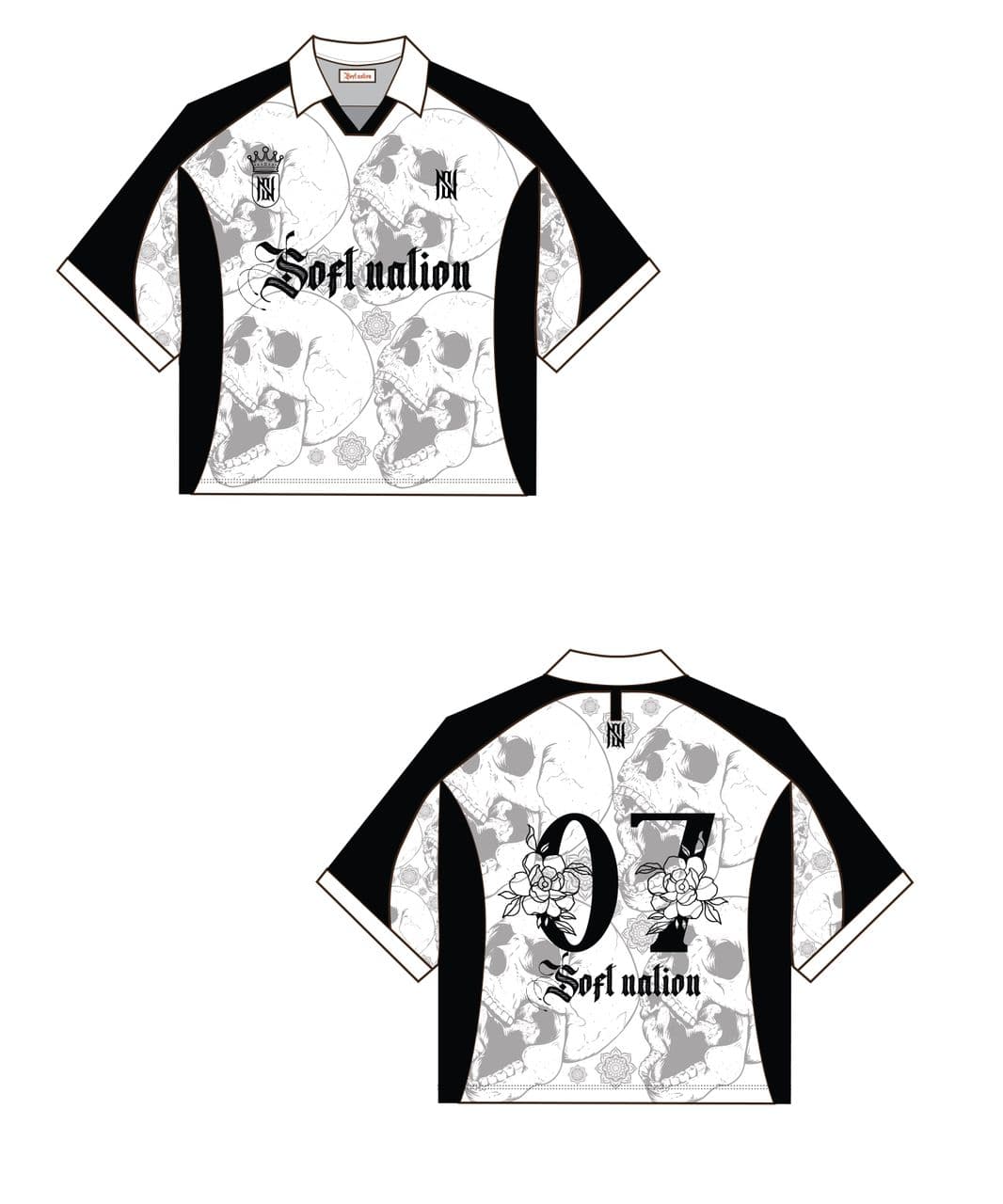 Softnations Black Skull Jersey
